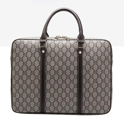 China Newspaper Used High Quality Men's Handbag Business Travel Laptop Bag Man Shoulder Bag Designer Luxury Briefcase for sale