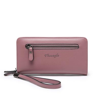 China 2021 New Ladies Long Wallet Fashion Women's Bag Clutch Female Wallet Trendy Wild Anti-theft Mobile Phone Wallet for sale