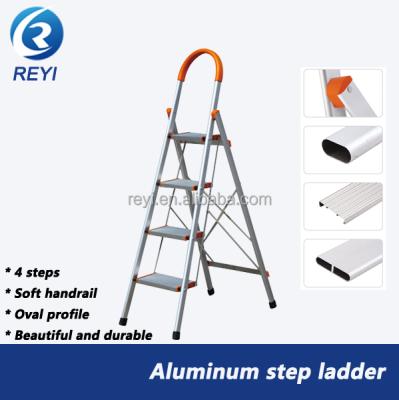 China Household Folding Ladders Aluminum Ladder 4 Steps Aluminum Step Ladder for sale