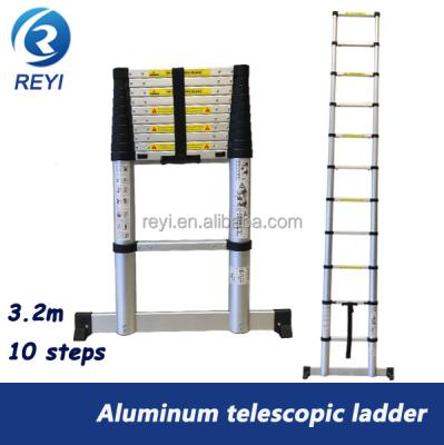 China Folding Ladders Telescopic Slide Aluminum 3.2m Telescopic Ladder for sale