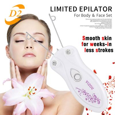 China Household Electric Hair Thread Remover Rechargeable Plucking Epilator For Women Beauty Depilator Body Facial Hair Removal Machine for sale