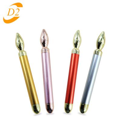 China Mini Facial Eye Massage Stick Wrinkle Remover Bullet Small Vibration Shape Beauty Wholesale Electric Stick Massager Instrument Tools for sale