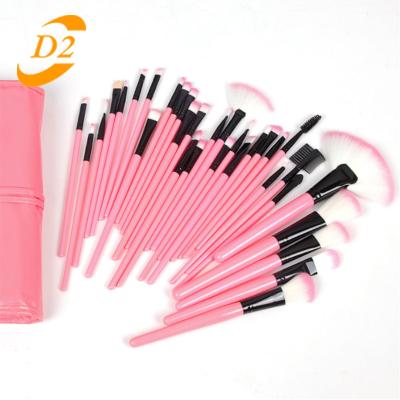 China Angular Blush Make Up Tools 24 Pcs With Gift Bag Professional Base Shades Cosmetics Brushes Eyebrow Powder Makeup Brush Set for sale