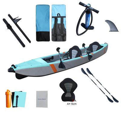 China PVC+Drop Stitch 2022 New Design Dinghy Kayaks Popular Used Inflatable Rafting Kayak for sale