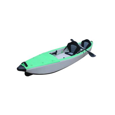 China Drop Stitch +PVC China Commercial Inflatable Kayak Inflate Pedal 3 Person Drive Kayaks for sale