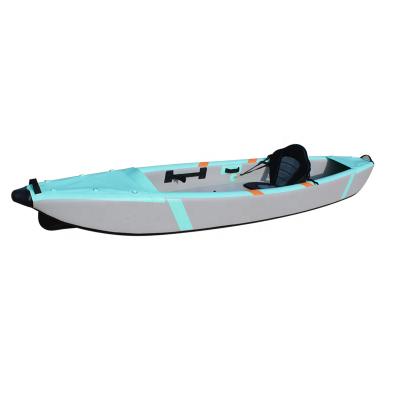 China PVC+Drop Stitch Paddle Board Fishing Inflatable Kayak With Drop Stitch Bottom for sale