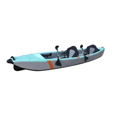 China Wholesale Cheap Drop Stitch +PVC Pro DWF Double Inflatable Kayaks for sale