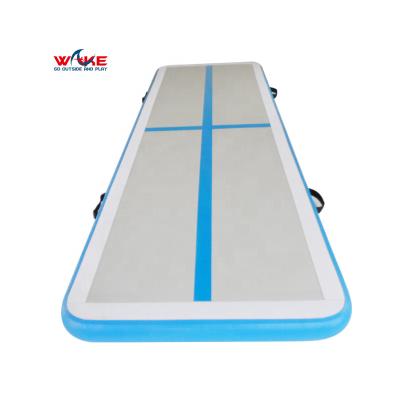 China Drop Dot +PVC DWF Inflatable Air Track Gym Sports Tumble Air Mat For Gymnastics for sale