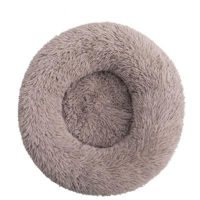 China Breathable Circular With Cooling Velvet Pet Bed for sale