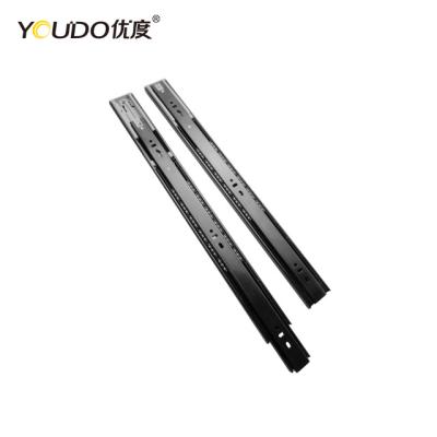 China Modern Dimming Kitchen Cabinet Hydraulic Soft Closing Drawer Slide Telescopic Channel for sale