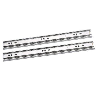 China Drawer 3 Fold Full Extension Ball Bearing Drawer Slide / Telescopic Handle for sale