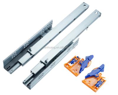 China Modern professional undermount slide concealed automatic closing American style frame drawer slides for sale