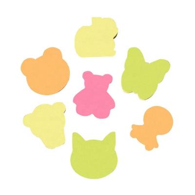 China Excellent Wholesale Price Multicolor Flower Collage Animal Form Portable Cute Custom Memo Pad Sticky Note Set for sale