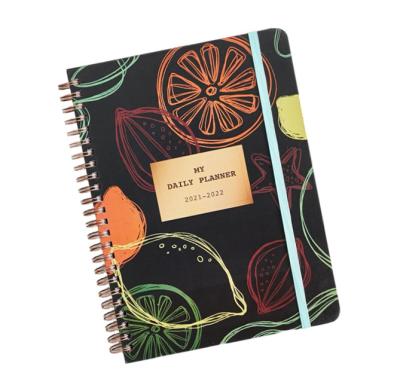 China China Supplier Daily Monthly Weekly Top Planner Hardcover Book Waterproof Budget Planner Customize Spiral Notebooks for sale