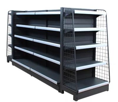 China Single Sided Customize Etagere Store Shelves Rack Retail Store Shelf Small Store Groceries Display Shelves For Shops for sale