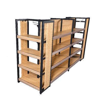 China Double-Sided Display Racks Gondola Grocery Store Rack Customization Supermarket Shelves Store Dimension/Radius For Store Racks for sale