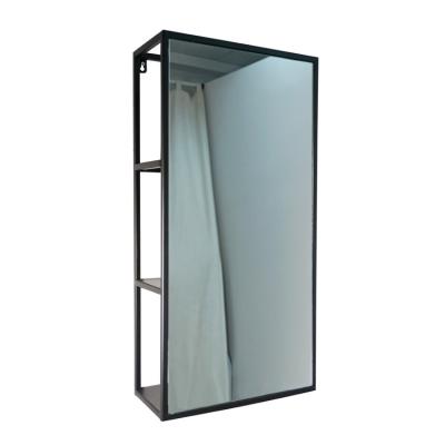 China Minimalist high-grade shelf with mirror bathroom mirror with shelf bathroom mirrors with shelves for sale