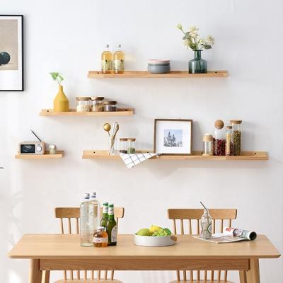 China Wholesale Customizable High Quality Decorative Shelves Waterproof Wooden Wall Shelf Storage and Anti-Drop for Wall Decoration for sale