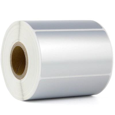 China China Brand Factory Price Matt Or Bright Silver Waterproof Self Adhesive PET Film Coated Sticker Paper Rolls With Laminate for sale