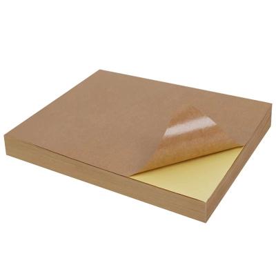 China A3 ANTISTATIC A4 Customized Size 80g Kraft Self Adhesive Sticker Paper for sale