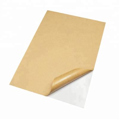 China A4 Manufacturer Sticker Label Heat Resistant Direct Self Adhesive Printing Paper Kraft Paper for sale