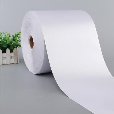 China No Fork 140 Gsm Silicon Tear Free White Sample Paper A4 No Tear Satin Fabric High Quality Sticker Private Label Adhesive Sticker for sale