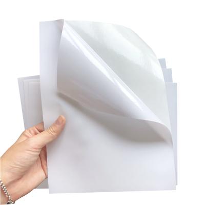 China Suitable for printing 2019 hot sale custom sticker Matt Self Adhesive Sticker Paper A4 white glossy clear free sample for sale