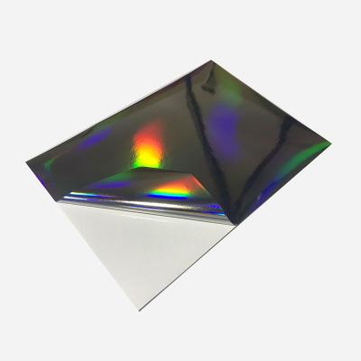 China Waterproof Self Adhesive Printing Holographic Film Label Sticker for sale