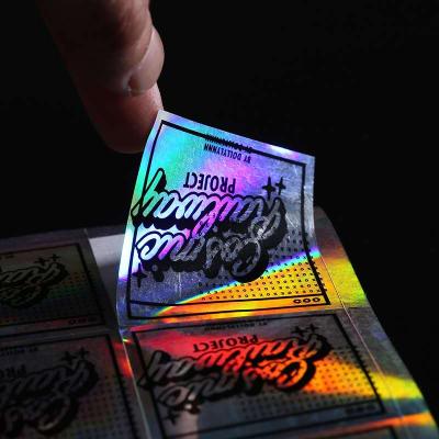 China Waterproof Hot Sale Vinyl Holographic Custom Security Sticker for sale