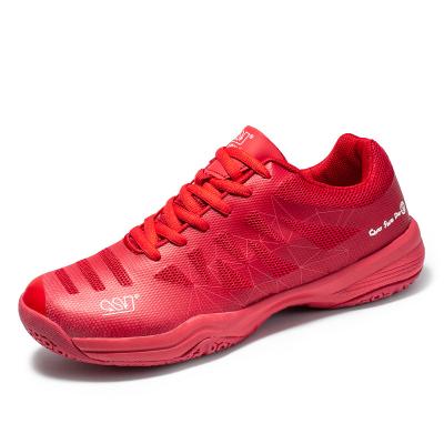 China Unisex Tennis Shoes Ladies Red Non-slip Breathable Sports Badminton Shoes Tennis Shoes Women Tennis Shoes Sneakers for sale