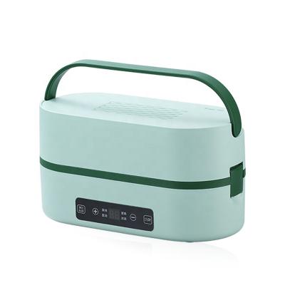 China Multi-layer Bowl Handle Rice Cooker Bento Travel Electric Heater Food Portable Steaming Warmer Bowl for sale