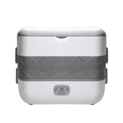 China Portable Automatic Multi-Layer Lunch Box Tiffin Stainless Steel Soup Stew Pot Heating Picnic Rice Cooker Lunch Box for sale