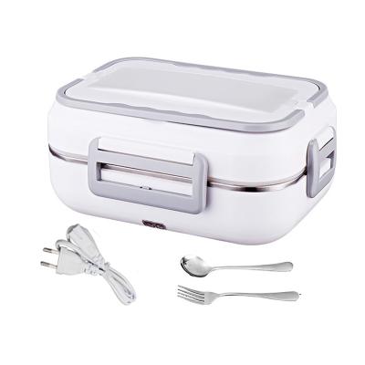 China Viable Portable Home Food Heater Electric Lunch Box Stainless Steel Bento Heat Food Warmer Container From Car 110V/220V for sale