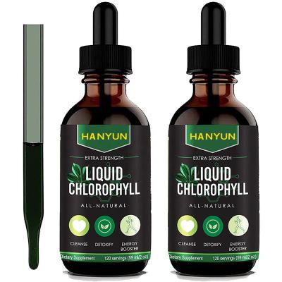 China Improved Bone Density Service HANYUN- OEM/ODM Detox Management Liquid Chlorophyll Drops For Weight Loss 60ml Liquid Chlorophyll Supplement for sale