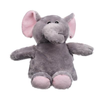 China FLANNEL Comfortable Warm Water Bottle Cover Elephant Hot Water Bottle With Plush Animal Cover for sale