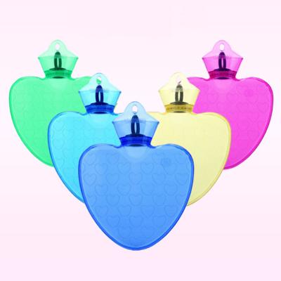 China High Quality Printed Heart Shaped Plastic PVC Fabric Hot Water Bag Hot Bag for sale