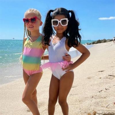 China Breathable Custom Cute Girls Micro Bikini Print Flower Kids Swimwear for sale