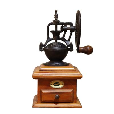 China Large Capacity Coffee Grinder Antique Manual Burr Coffee Grinder Machine For Sale for sale