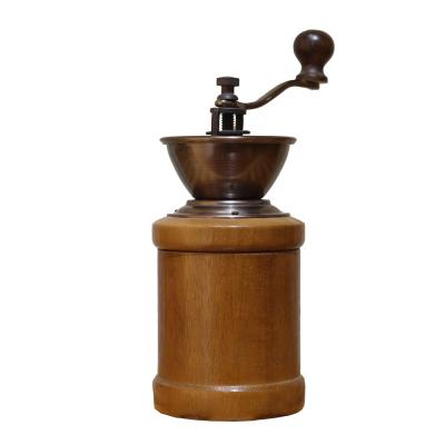 China Large Capacity Small Natural Wood Grinder Machine Commercial Coffee Grinder Wood for sale