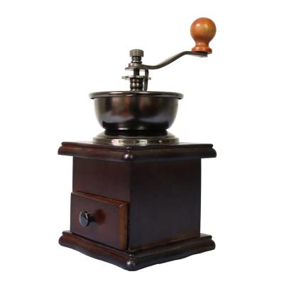 China Wholesale Coffee Maker Coffee Grinder Cheap Manual Grinder Wooden Coffee Grinder Large Capacity for sale