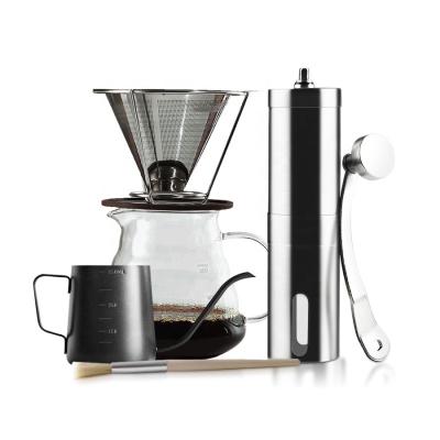 China Wholesale New Style Large Capacity Stainless Steel Portable Coffee Grinder Mill Hand Gift With Conical Burrs for sale