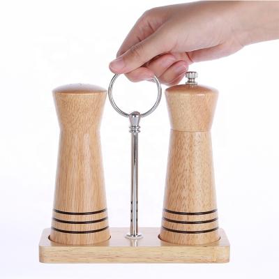 China Wholesale High Quality Viable Wooden Salt Pepper Grinder Parts Spices Pepper Grinder for sale