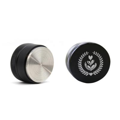 China 304 Sustainable Adjustable High Quality Stainless Steel Macaron Coffee Tamper Machines 49.5mm Coffee Beans Press for sale