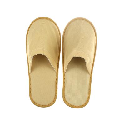 China Quick Dry Disposable Compressed Hotel Slippers Manufacturer OEM Customized Logo Hotel Disposable Canvas Slippers for sale