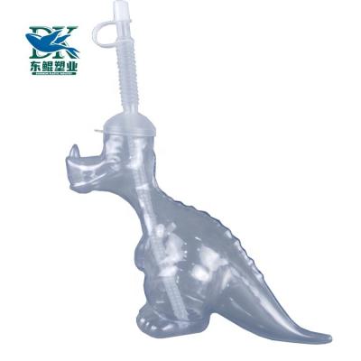 China 350ml Beverage Plastic Dinosaur Plastic Beer Drink Bottle Cup Slush Animal Shaped Plastic Yard Glass for sale