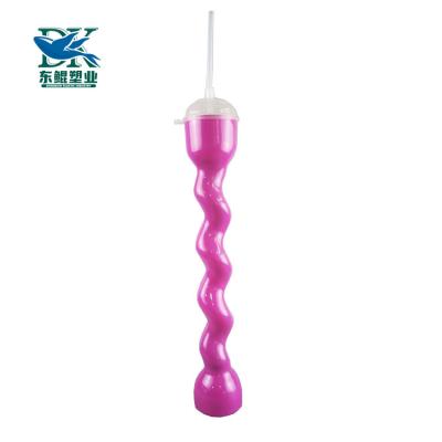 China Wholesale PET 850ml 500ml Beverage Bottle Yard Eco-friendly Long Neck Beverage Juice Water Tea Beer Slush Cup Plastic Drinking Glass Mug for sale