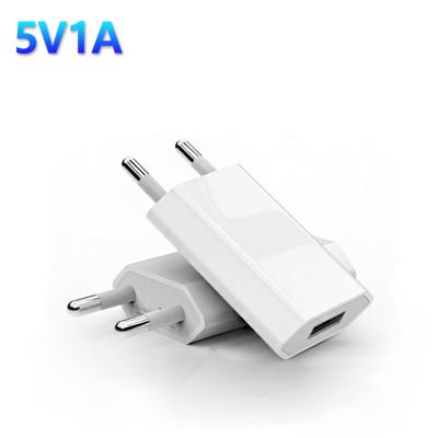 China High Quality Adapter 5V1A USB Wall Plug Cell Phone Carregador De USA Cell Phone 5W celular Fast Charger For iPhone Android for sale