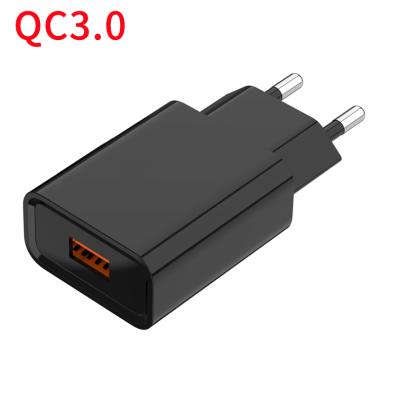 China Mobile Phone QC 3.0 Single Usb Ports Quick Charger Qc3.0 Usb Wall Adapter For Fast Smart Phone Charing Accessories for sale