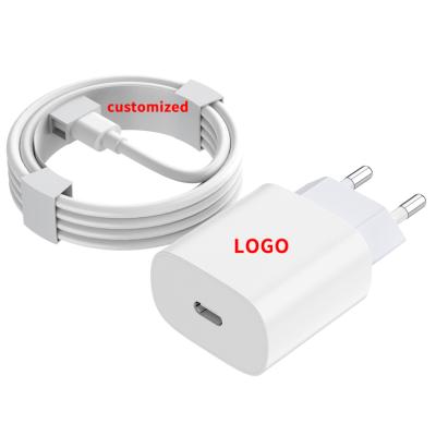 China Super Fast Charger 25W Kit Wall Plug USB C Mobile Phone to Typc C Cable Chargers Android Mobile Phone Charger for Samsung for sale