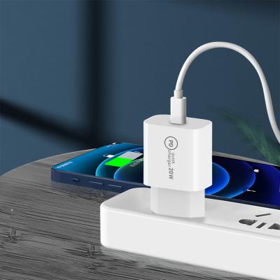 China Original Mobile Phone Set 20W PD Wall Charger USB C Power Adapter Fast Charging Fast Charger For IPhone for sale